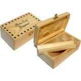 Grassleaf - Wooden Rolling Box With Magnetic Lid - The JuicyJoint