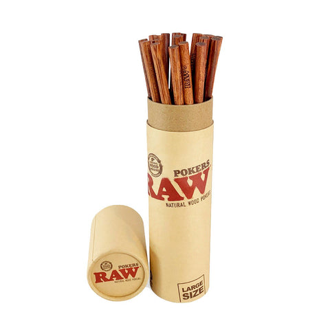 RAW - Natural Wood Pokers - Large Size (224 mm)