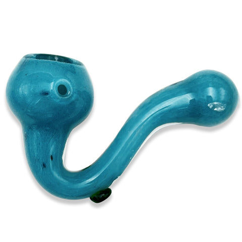 Lay Back Sherlock Glass Pipe - 4” Coloured