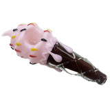 Ice Cream Cone - Coloured Glass Pipe - 4 inch Cone