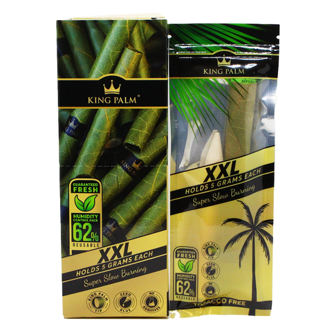 King Palm - Hand Rolled Palm Leaf Blunts - Single XXL Tube