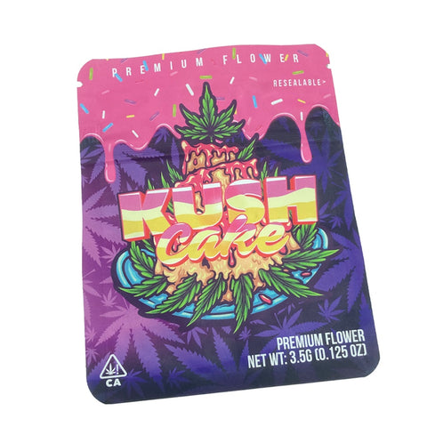 Premium Mylar Bags - Kush Cake - 10cm x 12.8cm (Pack of 12)