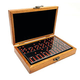 Raw - Double Six Dominoes - Set of 28  in Wooden Display Box