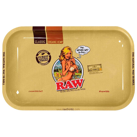 RAW - Girl Metal Rolling Tray
