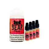 Bear Flavors Pack of 4 x 10ml in 200ml Chubby Bottle (TPD Compliant) - The JuicyJoint