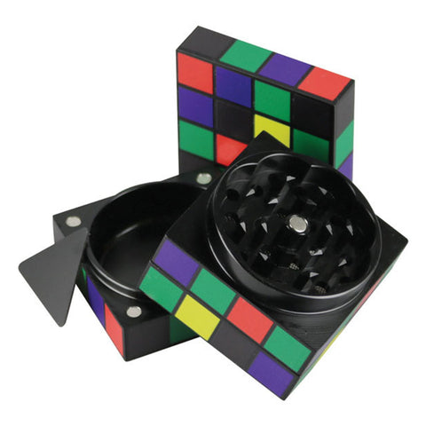 4 Part 50mm Rubiks Cube - Metal Grinder