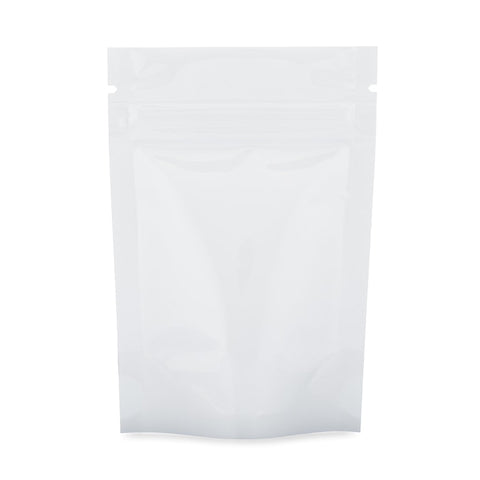 SALE!! 3.5g Mylar Bags x 100 - Solid White Matte